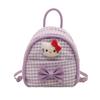 Fashion Plaid Boys And Girls Backpack Mini Cute Kindergarten Baby Small School Bag Children'S Backpack