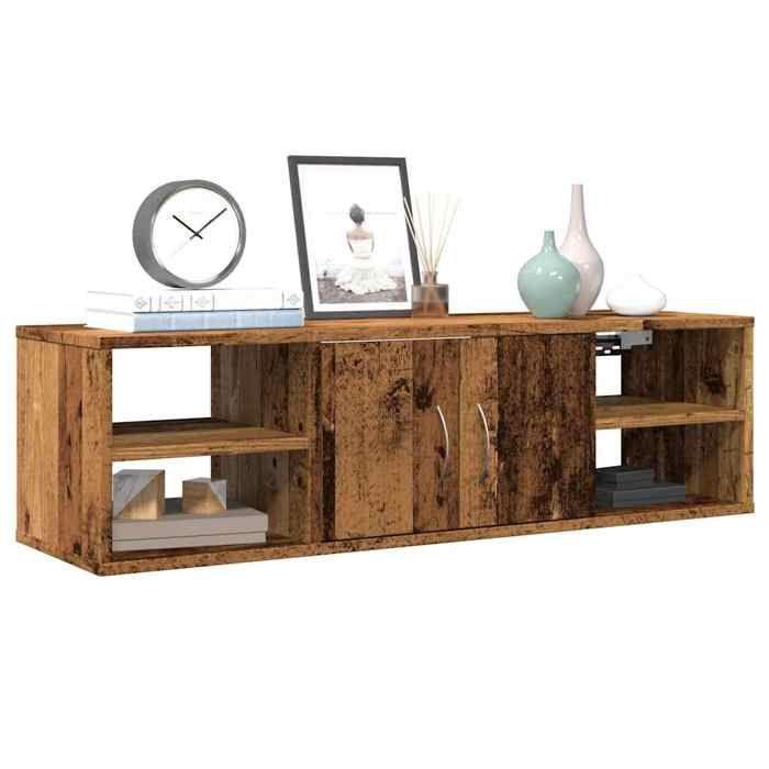 VidaXL Armoire murale vieux bois 102x30x29 cm bois d'ingénierie, armoire, armoire d'affichage, armoire de rangement avec 856488