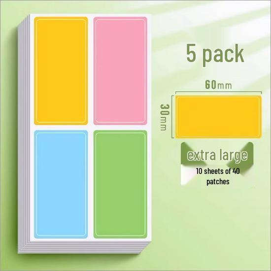 Waterproof Handwritten Name & Memo Stickers - Colorful, Easy-Dry, Self-Adhesive, Perfect for Labels & Food Date Marking.