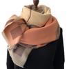 Autumn new color matching scarf women's imitation cashmere warm and cold jacquard scarf multi-functional daily commuter shawl