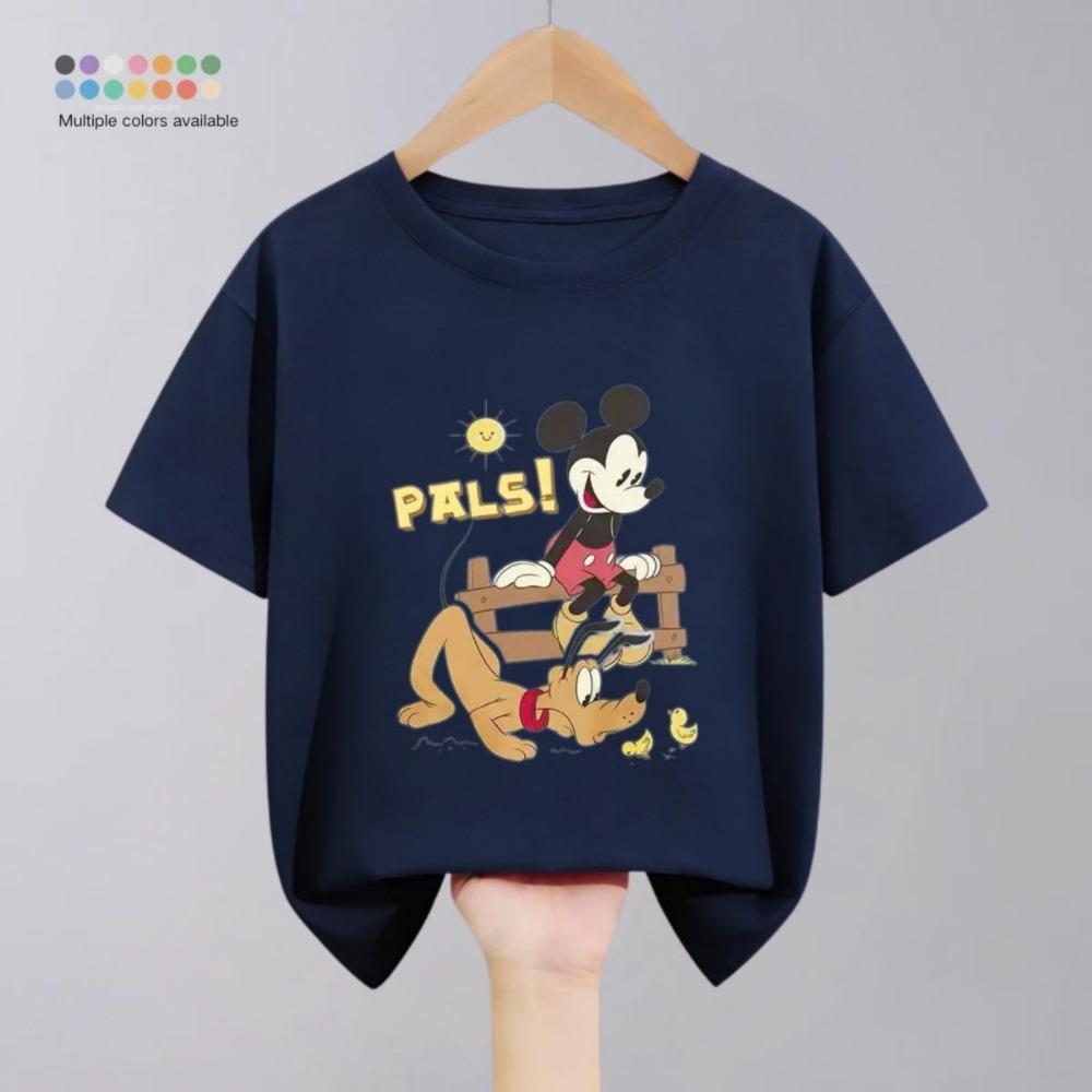 

Simple printed Mickey short sleeved T-shirt for summer children s clothing 140