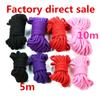 5 m/10 m sclavă sexuală frânghie din bumbac gros de reținere Jocuri de rol erotice jucării coarda moale de bumbac pentru cupluri jocuri pentru adulți
