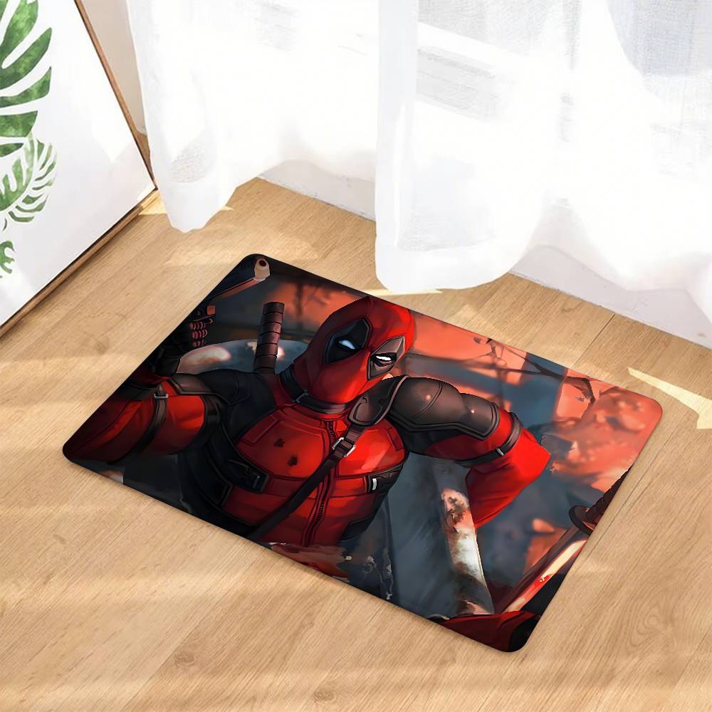 D-Deadpool Movie Entry Door Floor Mat Festive Decorations Carpet Bathroom Anti-slip Mat Entrance Doormat