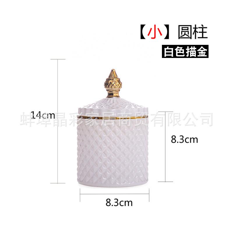 Transparent Butterfly Glass Storage Jar Jewelry Box with Lid Wedding Candy Gift Jar Candle Aromatherapy Bottle Cabinet Decor New