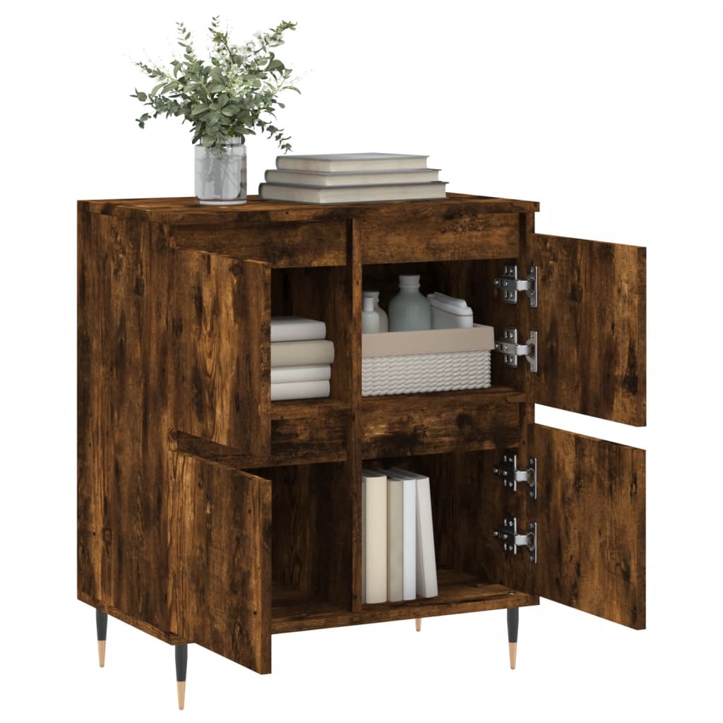 vidaXL Sideboard Räuchereiche 60x35x70 cm Holzwerkstoff