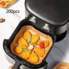 50/100/200pcs- Non stick air fryer with square circular paper lining for baking, baking, and microwave cooking