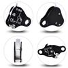Azarxis Micro Pulley Ascender Climbing Pulley Rope Pulley Rigging Rescue Mountaineering Rock Climbing Abseiling (Orange)