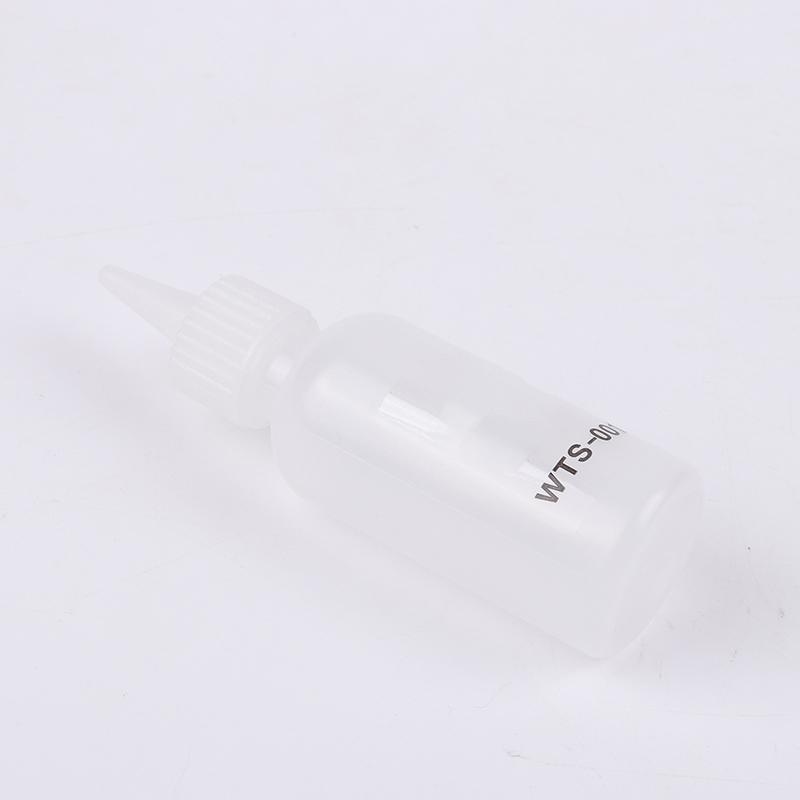 1Pc 50Ml Wts-001 Plastic Liquid Alcohol Bottle With Needle For Dispenser Rosin Solder Flux Paste For Phone Pcb Welding Repair