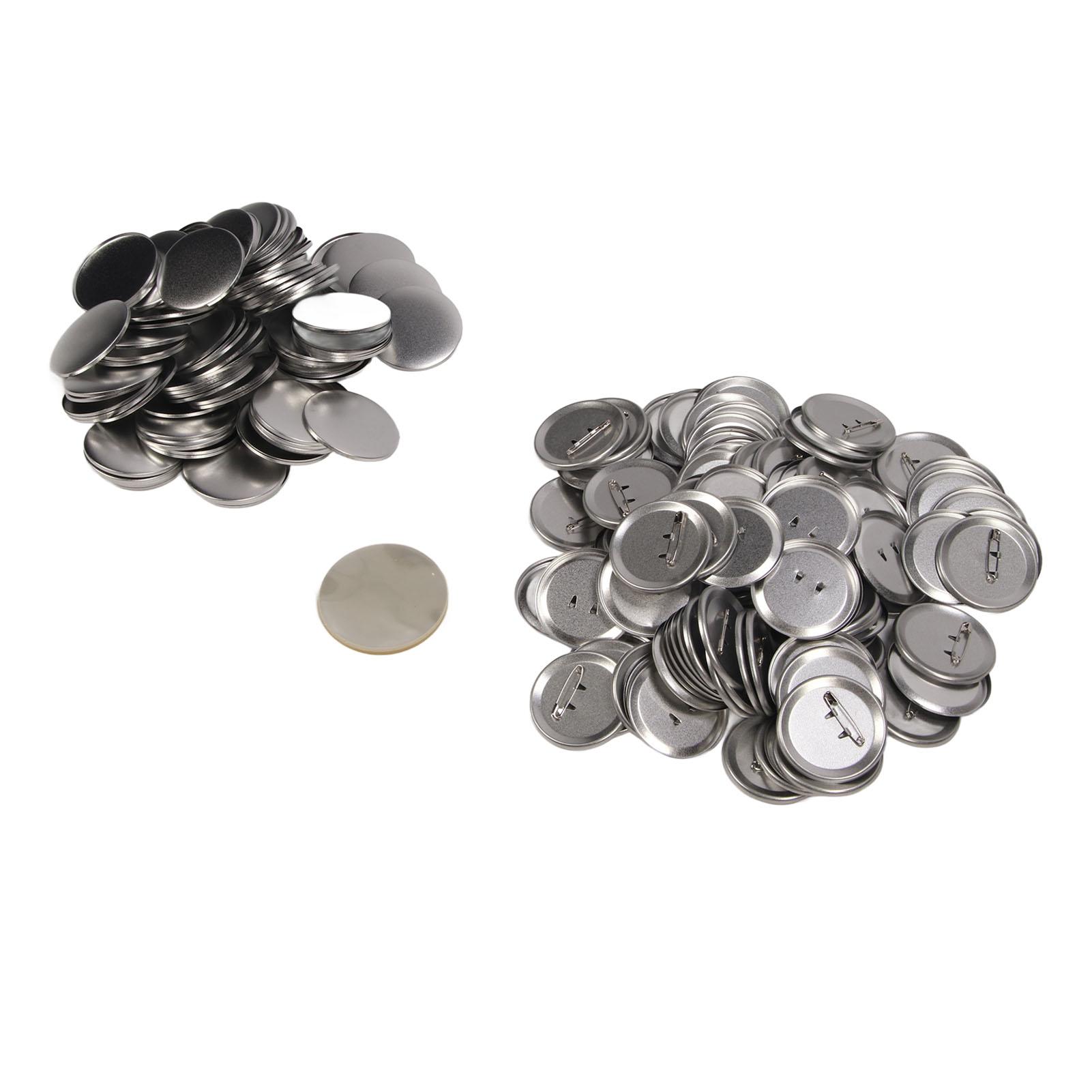 

100 комплектов пустых круглых значков для доставки, набор многоцелевых инновационных металлических кнопок для значков «сделай сам» 58mm