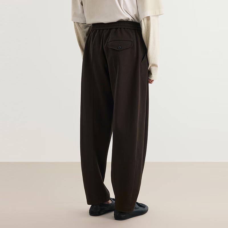 Suxie Men's 2025 Spring Loose Straight-Leg Knitted Casual Pants 9P1E11290