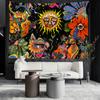 Abstract Mushroom Sun Tapestry Wall Hanging Witchcraft Mysterious Fantasy Hippie Tapiz Bedroom Dormitory Home Decor