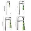 Adjustable Guide Rail Clamps with Plastic Handle Screw Action Arm Clamp for Woodworking Table Track Sawing Rails
