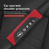 AAAYR1 Leather Car Seat Belt Cover Protect Shoulder Strap Padding For Opel ADAM ASTRA J K CORSA E INSIGNIA MOKKA VIVA Meriva