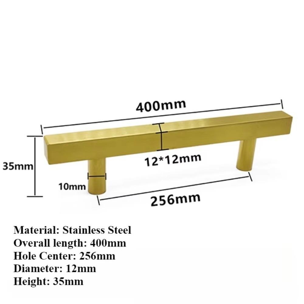 Stainless Steel Drawer Handles Gold Drawer Knobs Modern Cabinet Handles for Cupboard Wardrobe