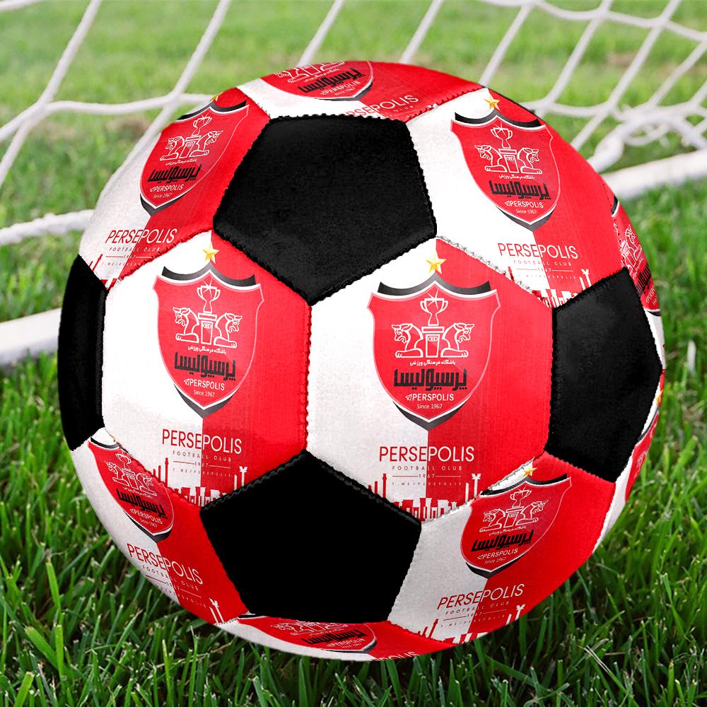 SIZE 5 Persepolis FC Soccer Ball Colorful All Ages Machine Stitched PVC Competition Ready Durable High-Bounce