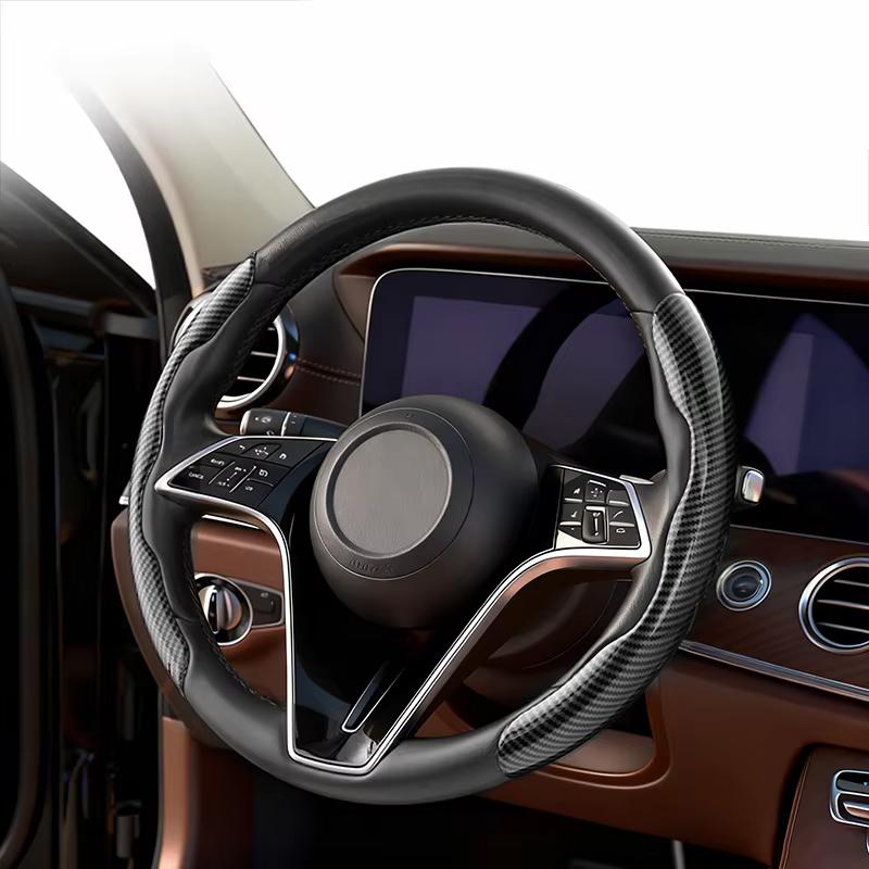 Pro Lexus LS LC RZ IS350 ES300 GS350 CT200h GX460 LX570 RX500h NX300 UX260 LBX Auto Protiskluzový Potah Volantu z Uhlíkových Vláken