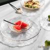 Nordic Gold Rim Glass Serving Plates, 14cm (Set of 2)