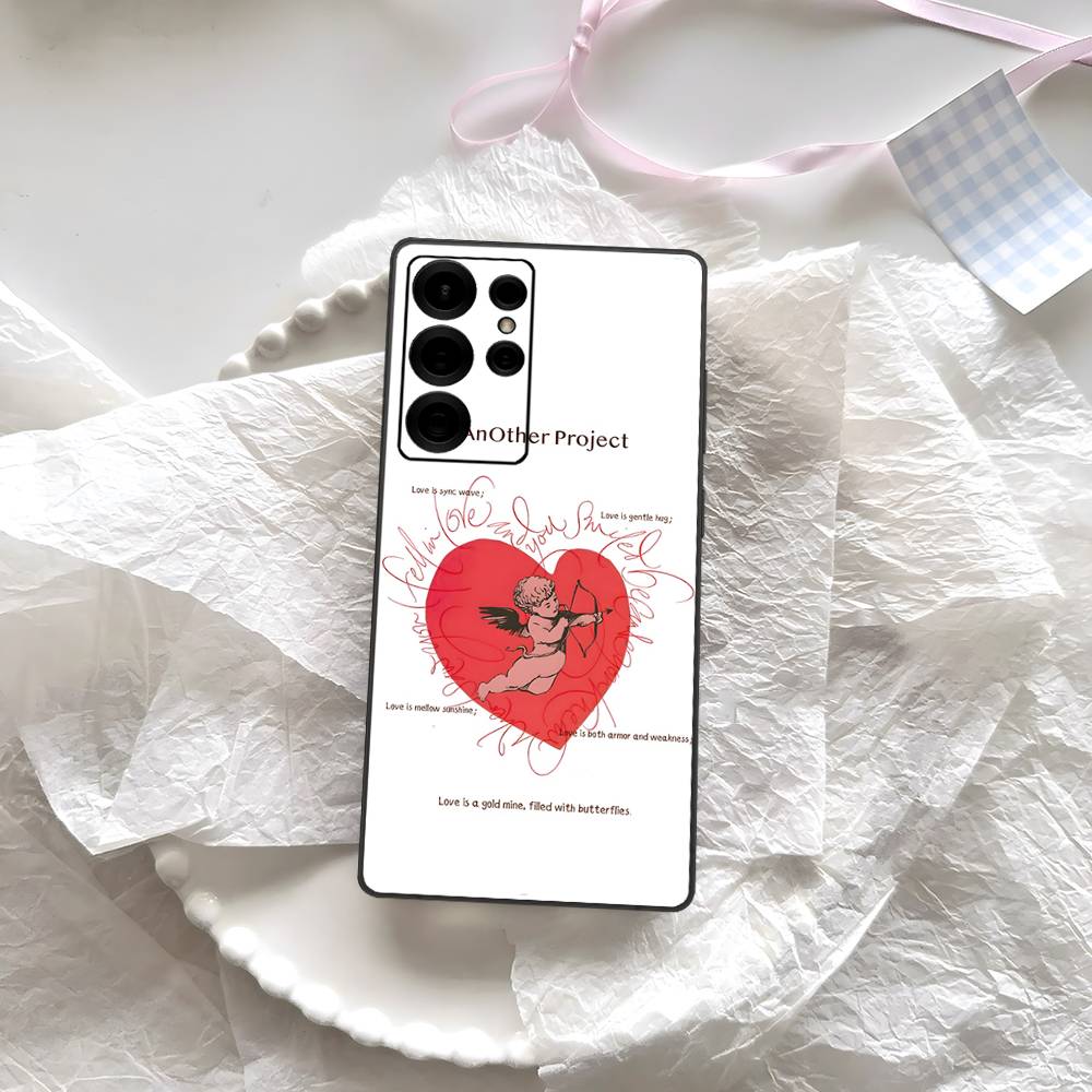 Middle Ages Retro Cupid Angel Phone Case For Samsung S 24 Fe 25 Ultra Plus 20 Lite 21 30 22 23 24 22 Ultra 5G Fundas