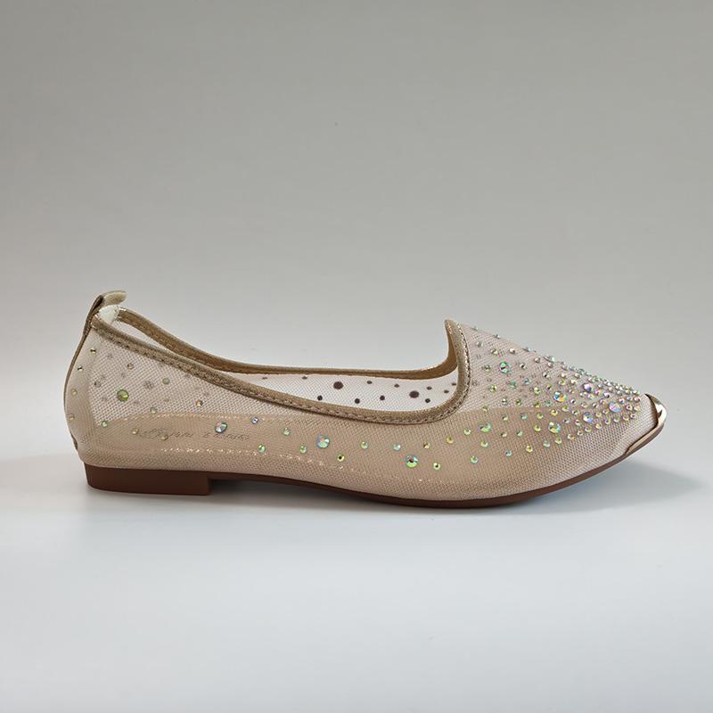 Spring Summer Ballerina Flats Women Shoes Pointed Toe Flat Casual Breathable Mesh Soft Shoes Daily Wear