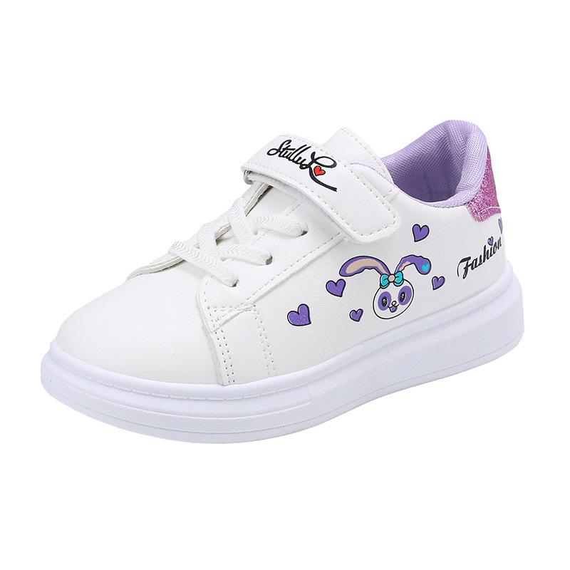 2025 Weiche Sohle Rutschfeste Weiße Laufschuhe für Mädchen - Perfekt für die Grundschule und Sport