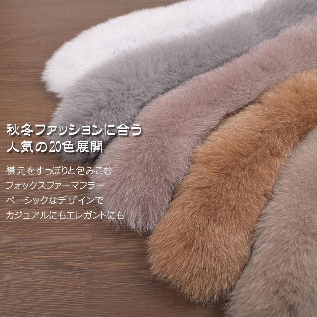 SAGA Fox Fur Scarf with Clip Gray [HHayashiguchi] [Hayashiguchi] (FF4010) [Type A]