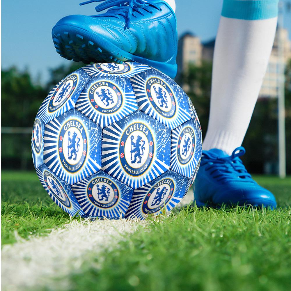 Pallone da Calcio Chelsea FC Tema Taglia 5 Match Pallone da Calcio Professionale per Esterno Morbido al Tocco Pallone da Allenamento