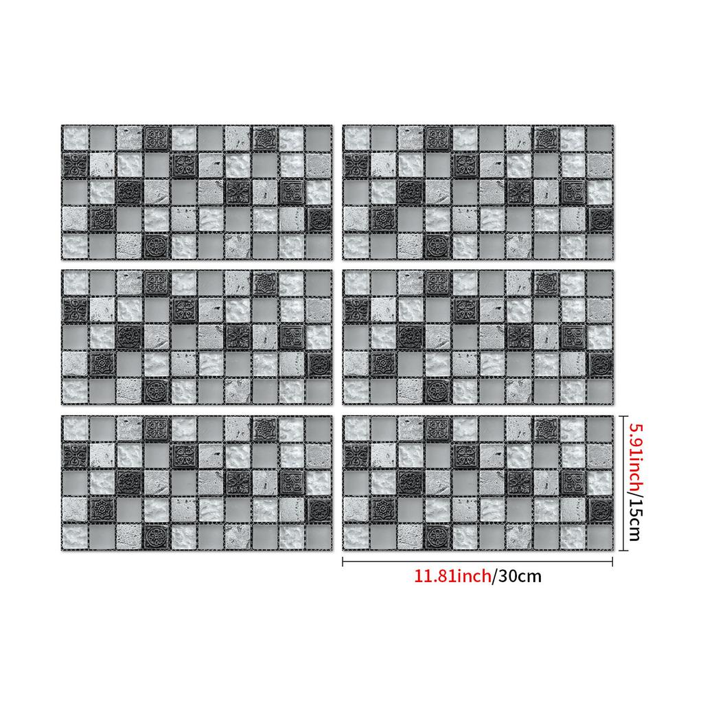 Industrial Style Retro American Tile Sticker, Self-Adhesive Waterproof Pvc Wall Decoration Kitchen Bedroom Wall Sticker Wallpaper