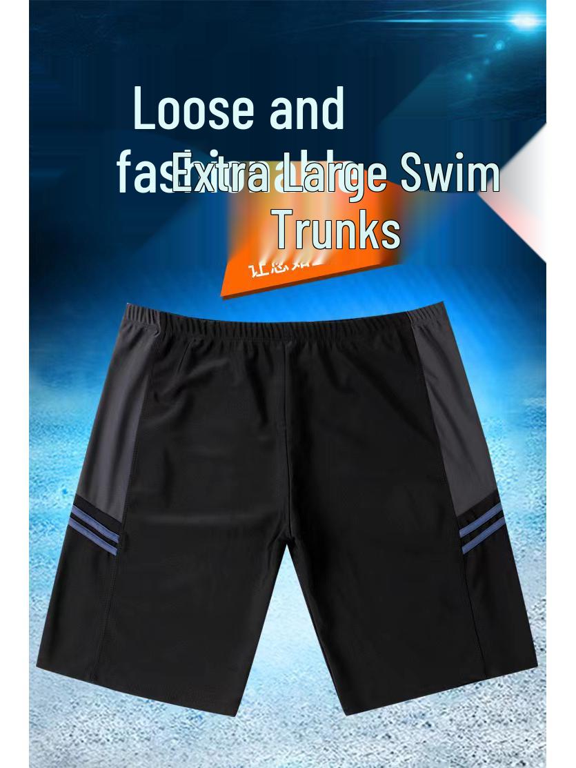 

Popular Plus Size Men s Swim Trunks - Anti-Embarrassment Five-Point Boxer Briefs for Hot Springs 8XL