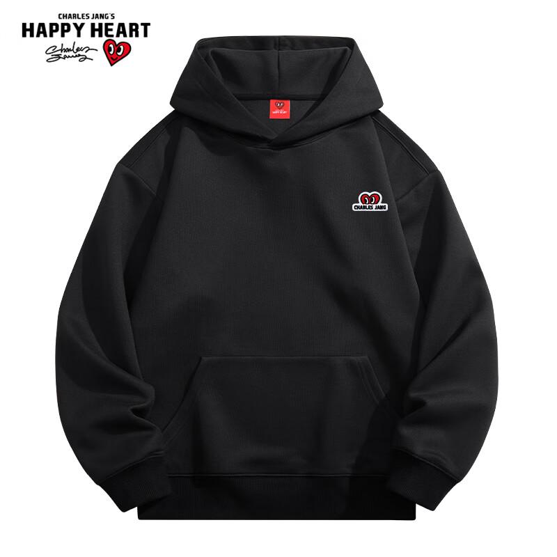 Charles Peach Heart Autumn/Winter Unisex Heavyweight Hooded Sweatshirt