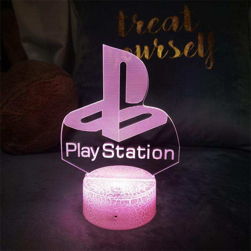 3D Visuelles Spielornament Licht E-Sport Atmosphäre Licht 3D Nachtlicht Gamepad Dekorative Leuchte