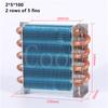 Radiatore Condensatore Parti di Refrigerazione Calore Scambiatore di Calore Tubo di Rame Alette di Alluminio 3*5*160 3 File 5 Alette