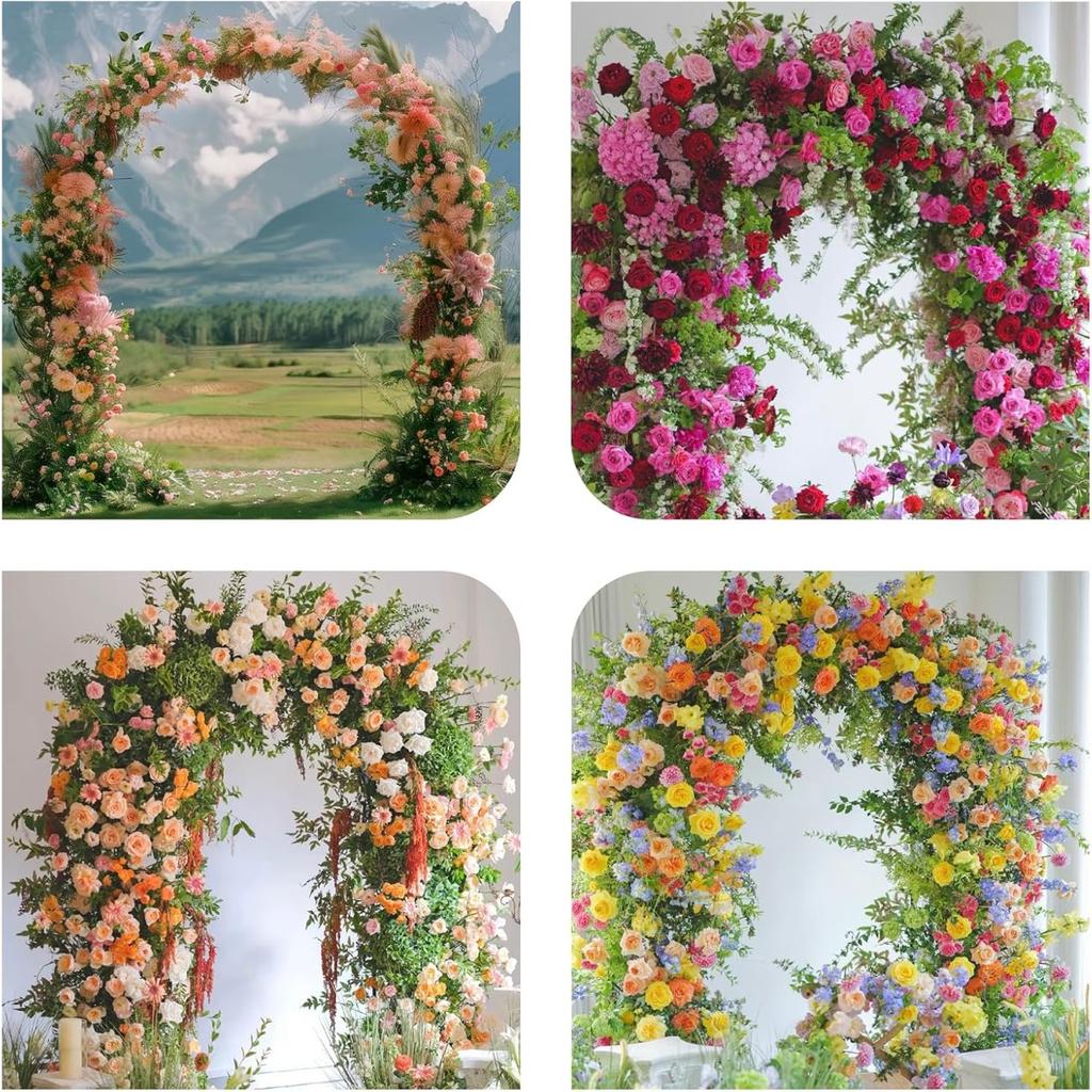 7.5 Ft Metal Arch (Two Way Assemble) for Wedding Garden Bridal Party Decoration Arbor