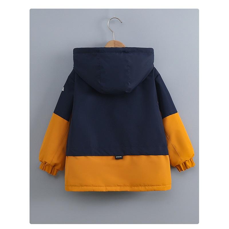 Giacca Reversibile Foderata in Pile per Bambino Invernale Doppia Faccia con Cappuccio Antivento Impermeabile Calda Giacca da Esterno Per