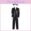 Costume da Cosplay di Michael Jackson con Paillettes Brillanti per Halloween e Spettacoli Teatrali