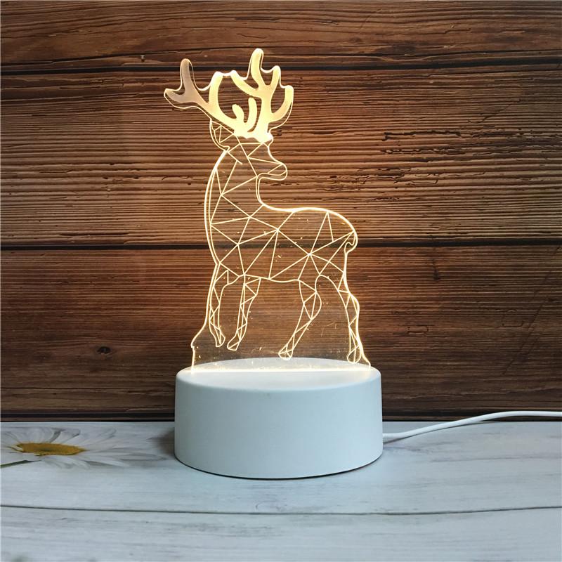 Acrylic 3D Night Light - Custom Table Lamp with Logo, Ideal for Events & Christmas Gifts