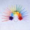 Sun Rainbow Hairband Aureole Goddess Headband Headpiece Colorful Flower Hair Hoop  Parade