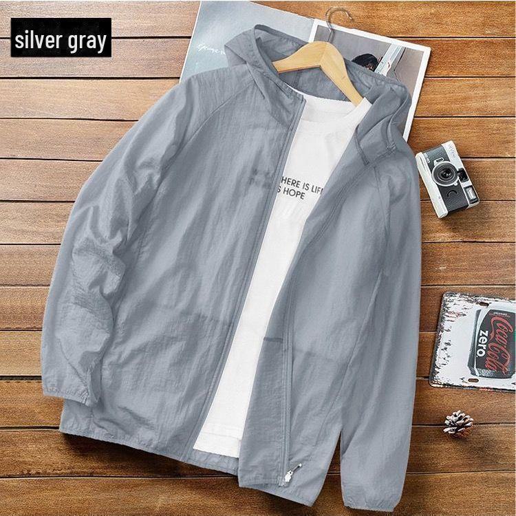 Men's Summer Breathable Ice Silk Sun Protection Fishing Jacket