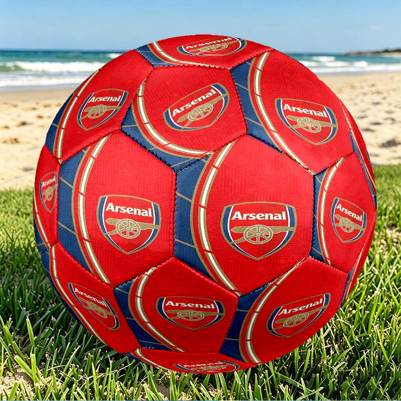 Pallone da Calcio Arsenal F.C. Misura 5, Calcio in PU Resistente all'Usura per Partite, Allenamenti e Pratica Quotidiana, Regalo di Compleanno per Appassionati di Calcio