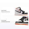 Air 1 Retro High OG GS Electro Orange Kids Sneakers White Black 575441-180