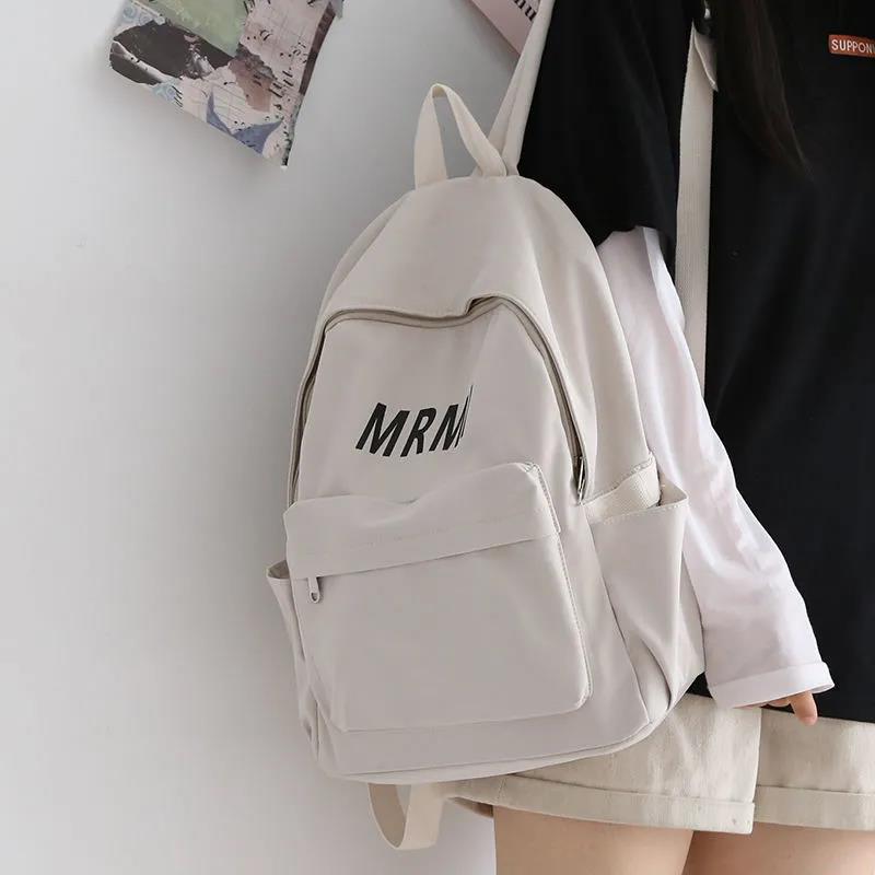Backpack Aesthetic Nature Style Large Capacity School Bag for Elementary Middle High School Girls Korean Casual