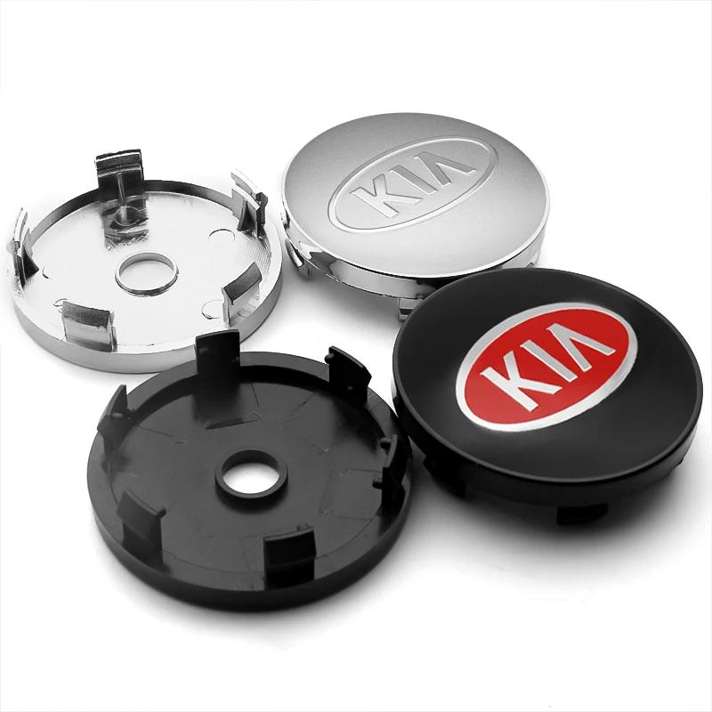 4 Stück 60mm Auto Styling Radnabenkappen Abdeckung Emblem Abzeichen Für Kia Ceed Picanto Rio 3 5 K3 K5 Sorento Optoma Soul Zubehör