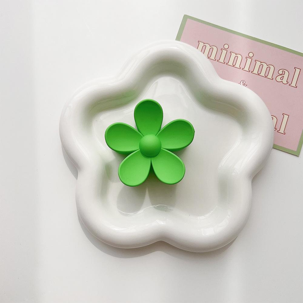 Hot-Selling European & American Hair Accessories: Shark Clip, Frosted Diamond Flower Hairpin