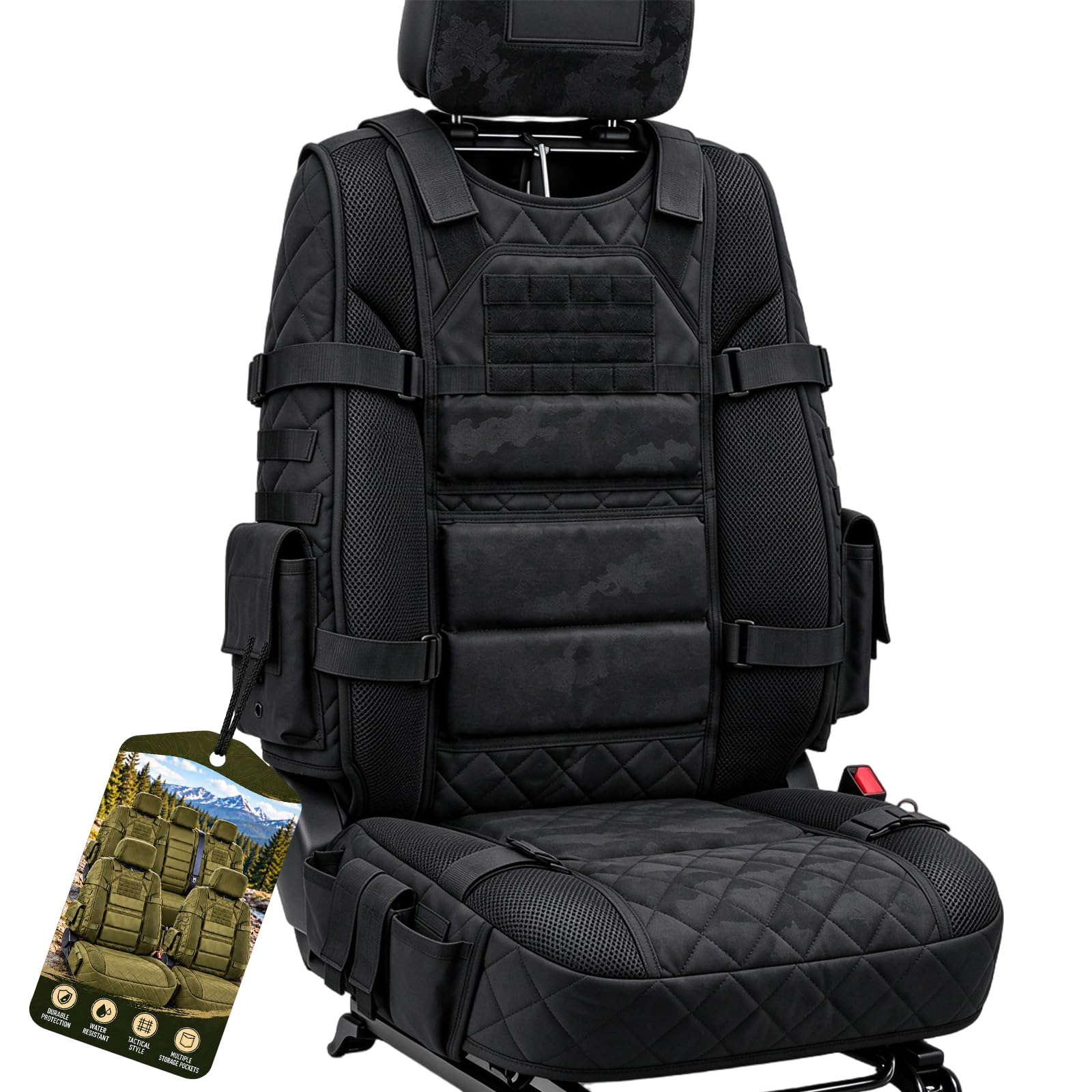 Tactical Seat Covers for Trucks, Military-Style