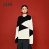 LESS 2024 Winter Round Neck Long Sleeve Pullover Sweater