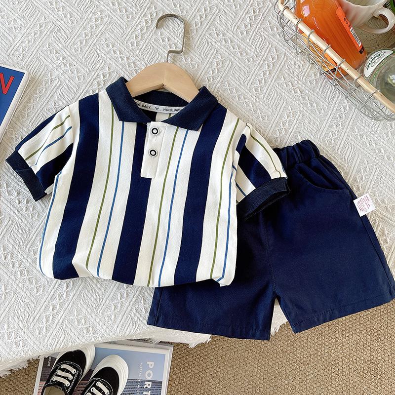 Stylish Boys' Summer Sports T-shirt & Shorts Set