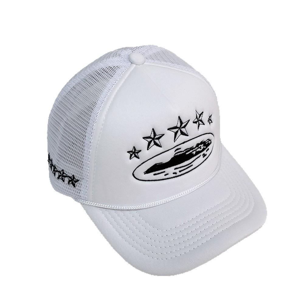 Corteiz CRTZ Five-Star Color Block Mesh Trucker Baseball Cap