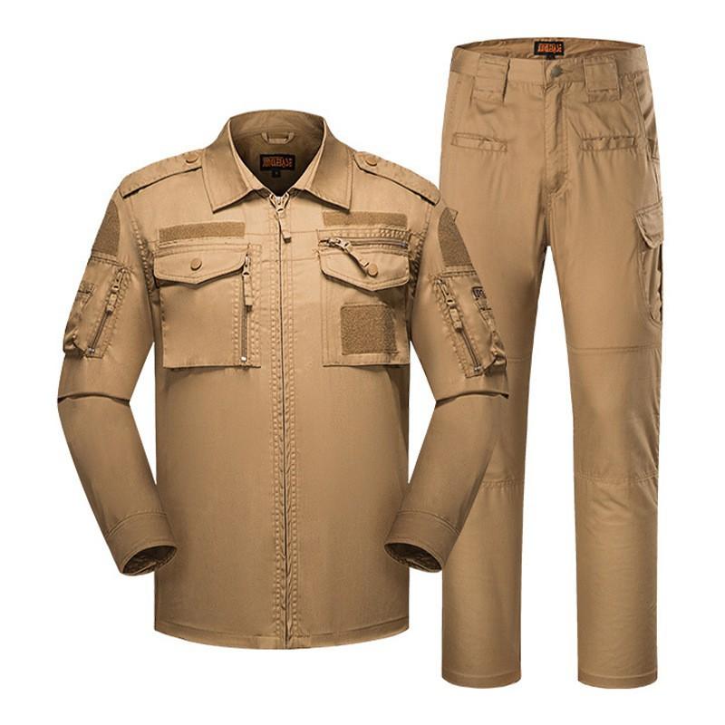 

728 Suit Men s Long-sleeved Outdoor Training Instructor Costume CP Camouflage Shirt Set XL