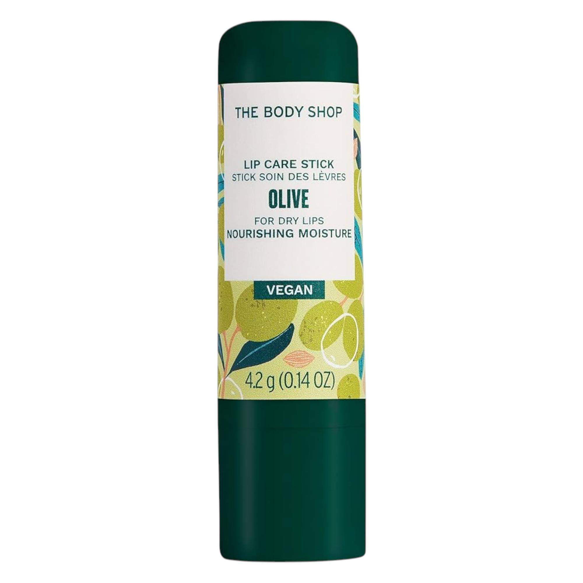The Body Shop Olive Lip Care Stick 4.2G Pack Softening Moisturizing Balm For Dry Lips