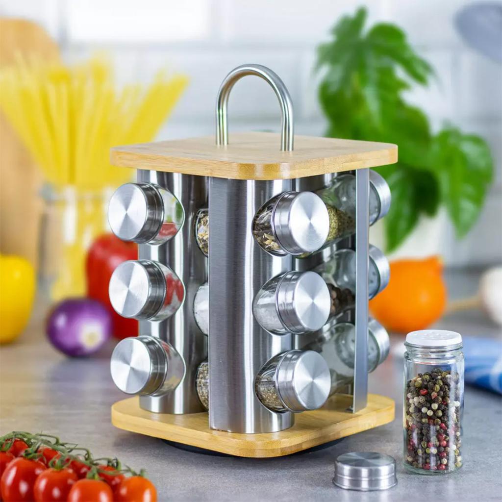 KLAUSBERG KB-7554 SPICE RACK 12 CONTAINERS