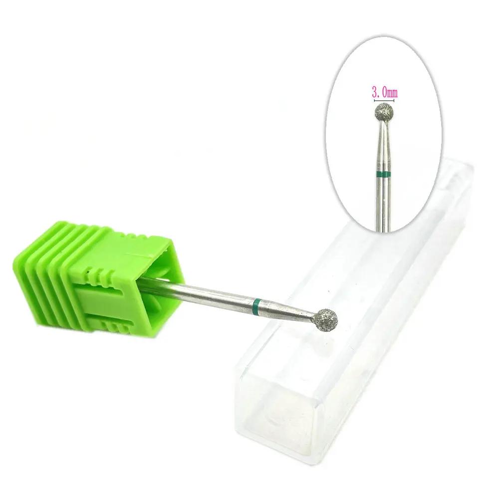 20pcs Diamond Nail Drill Milling Cutter for Manicure Rotary Bits Cuticle Clean Accessory Dental Diamond Burs Polisher 2.35mm